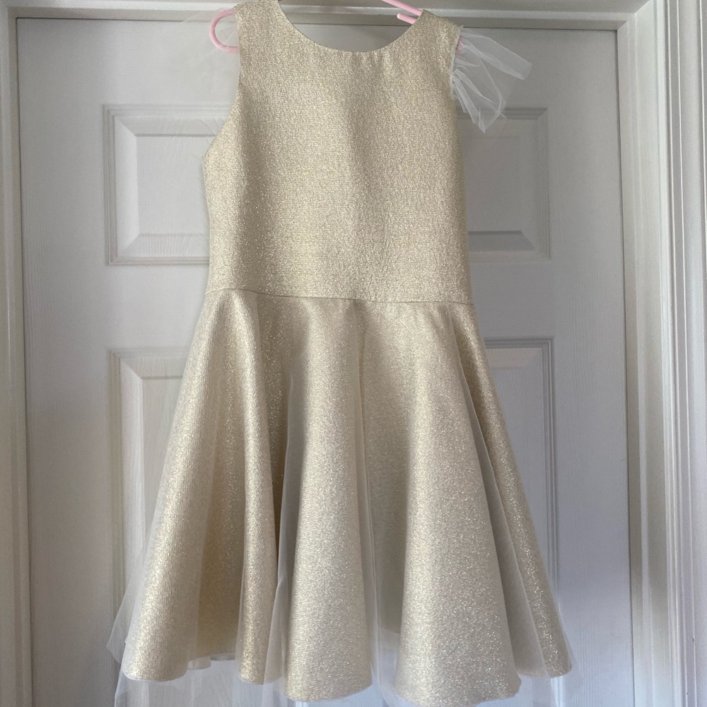 Girls Zoe Ltd Gold Dress